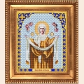 Рисунок на ткани бисером БЛАГОВЕСТ "Богородица Покрова" 20х25 см